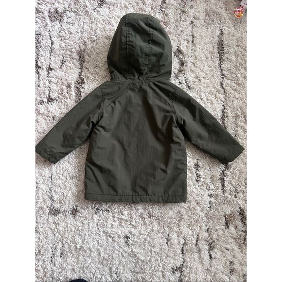 Old Navy Toddler Cargo Jacket, Olive Green,  18-24,Very Gently Used - Picture 2 of 5
